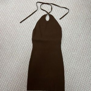 Chocolate body con dress from cotton candy LA size large from American threads